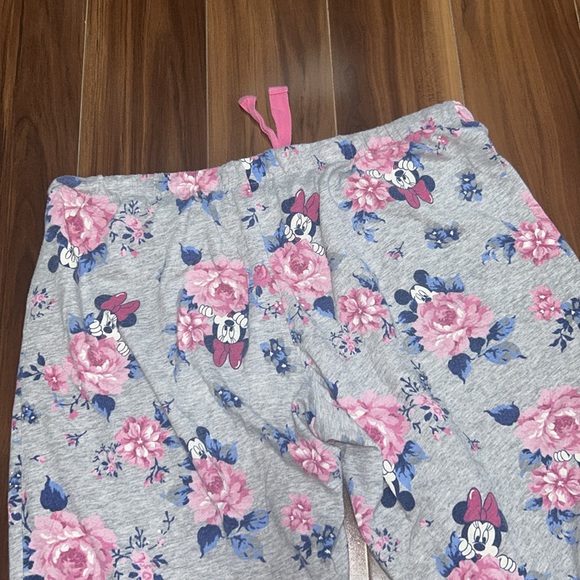 Large Disney 100% cotton pajama pants capri vintage Mickey Minnie Mouse - Picture 4 of 4
